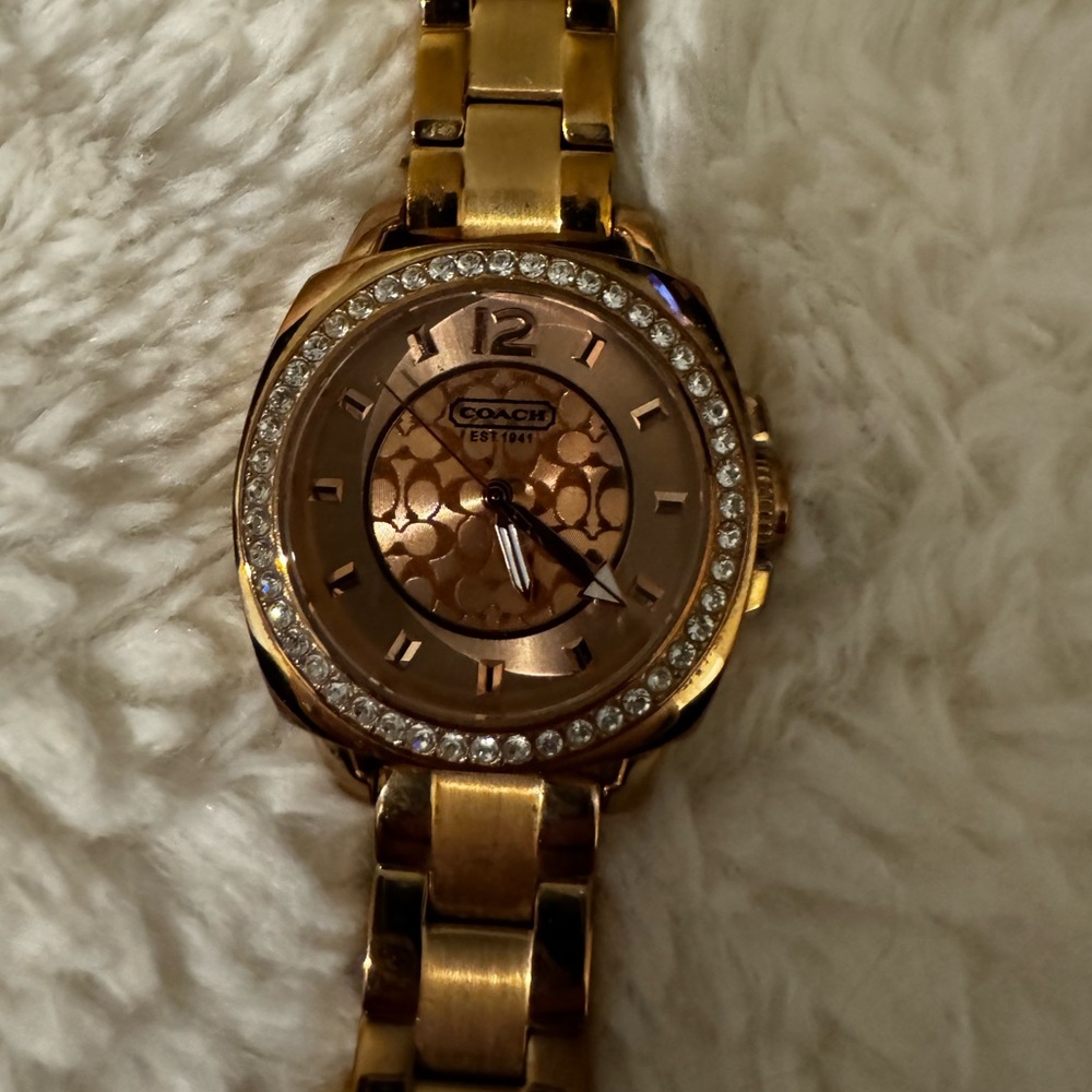 Rose Gold Coach Watch